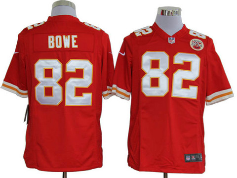 Kansas City Chiefs 82 Dwayne Bowe Red Game NFL Jersey
